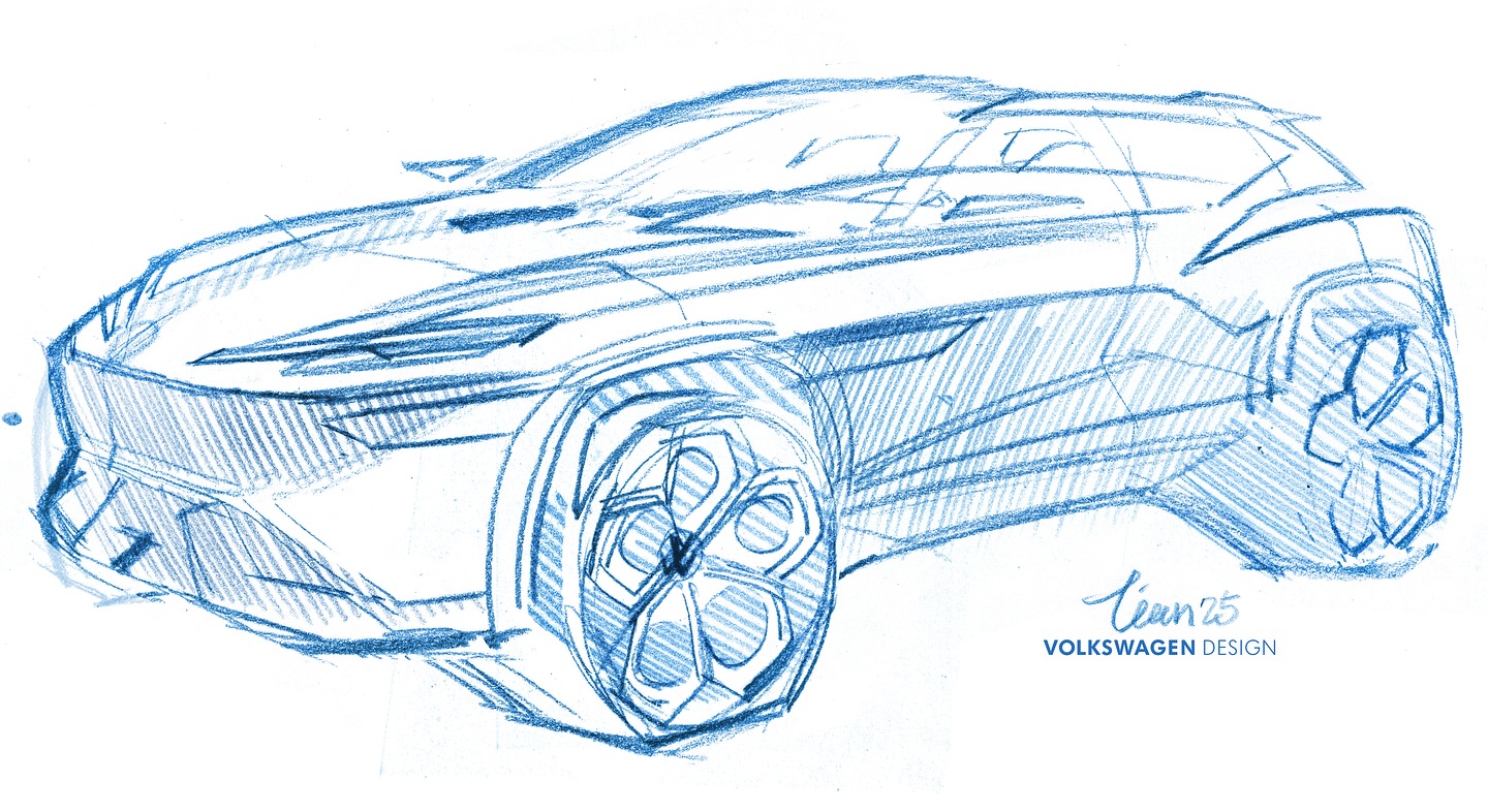 Volkswagen ID. EVO Concept, 2025 – Design Sketch