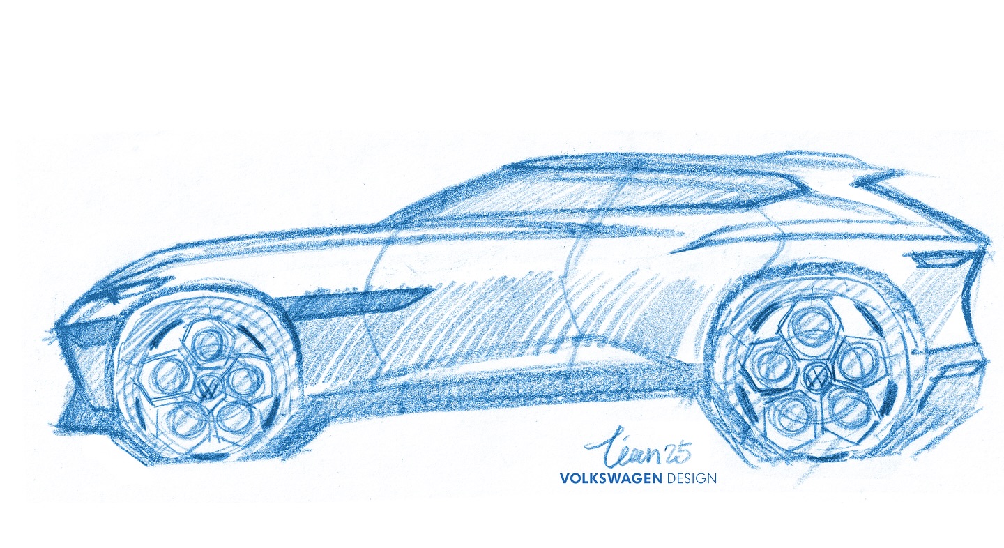 Volkswagen ID. EVO Concept, 2025 – Design Sketch