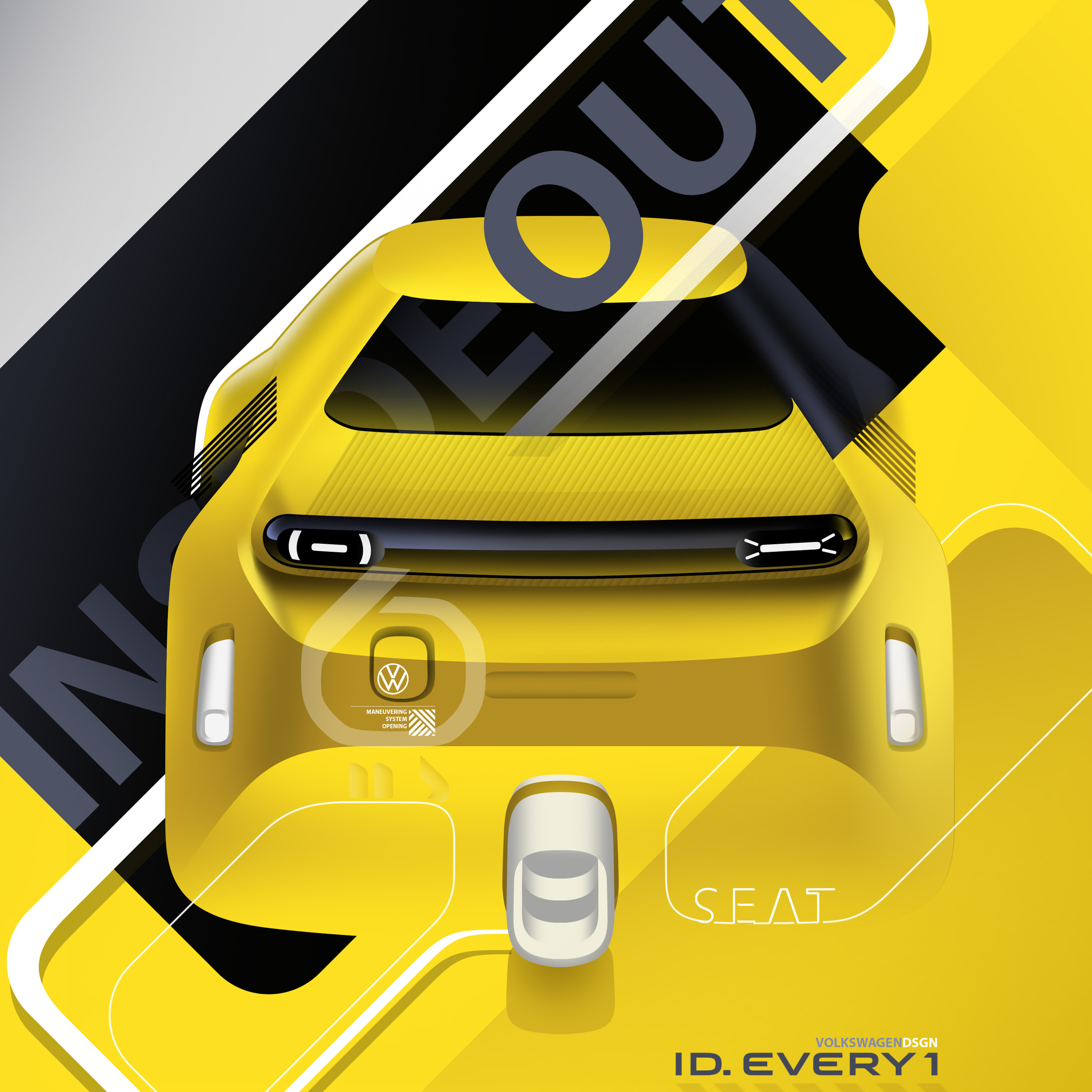 Volkswagen ID. EVERY1 Concept, 2025 – Design Sketch