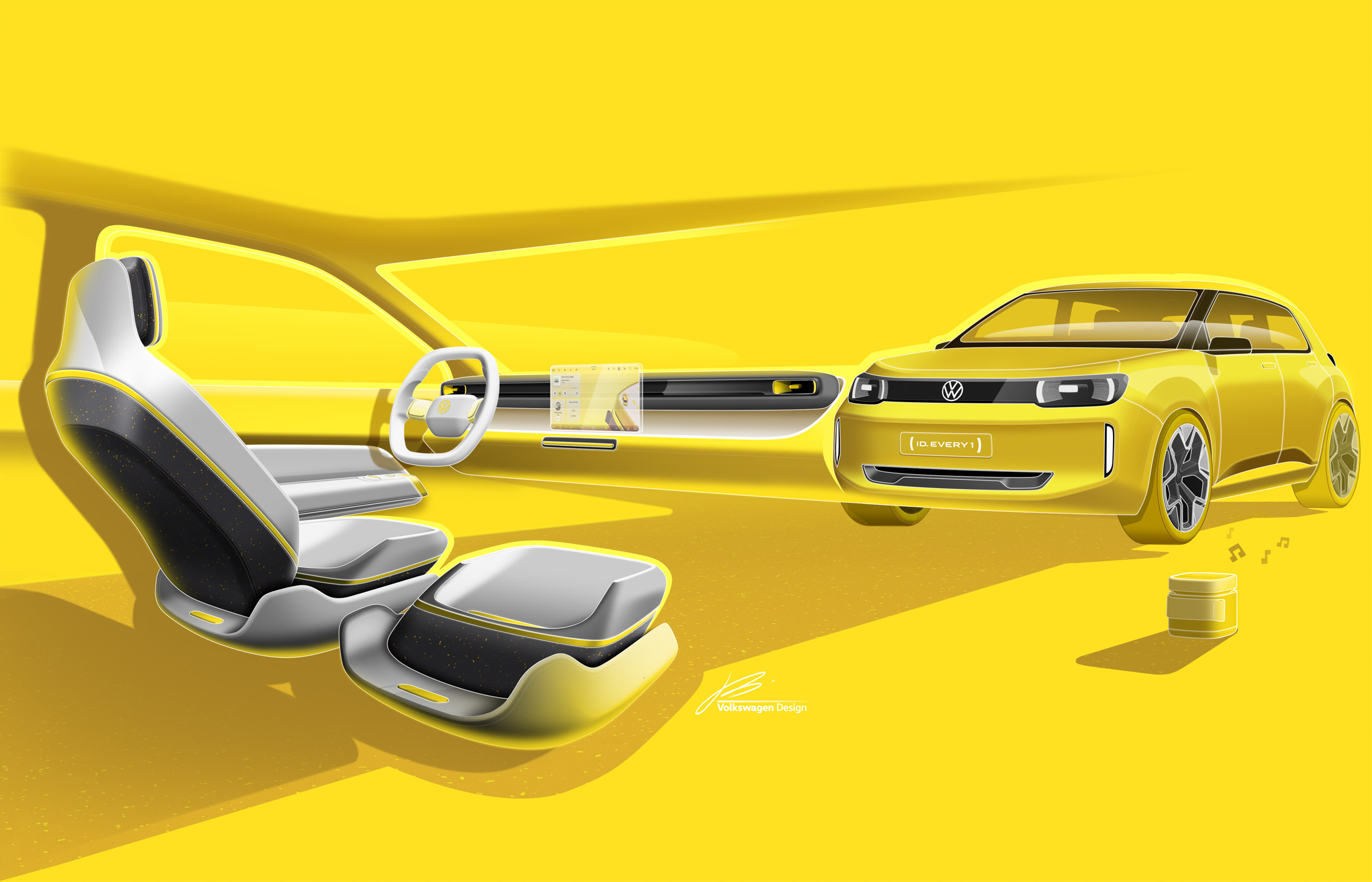 Volkswagen ID. EVERY1 Concept, 2025 – Design Sketch
