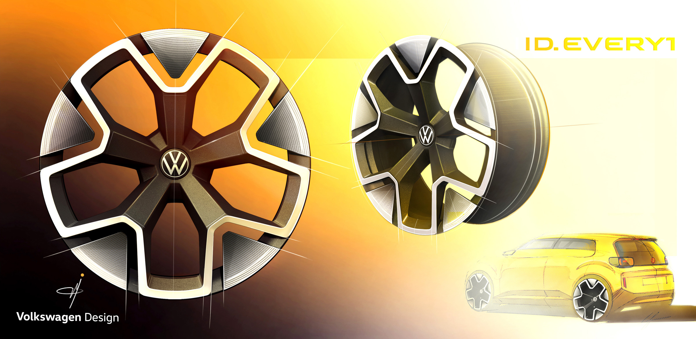 Volkswagen ID. EVERY1 Concept, 2025 – Design Sketch