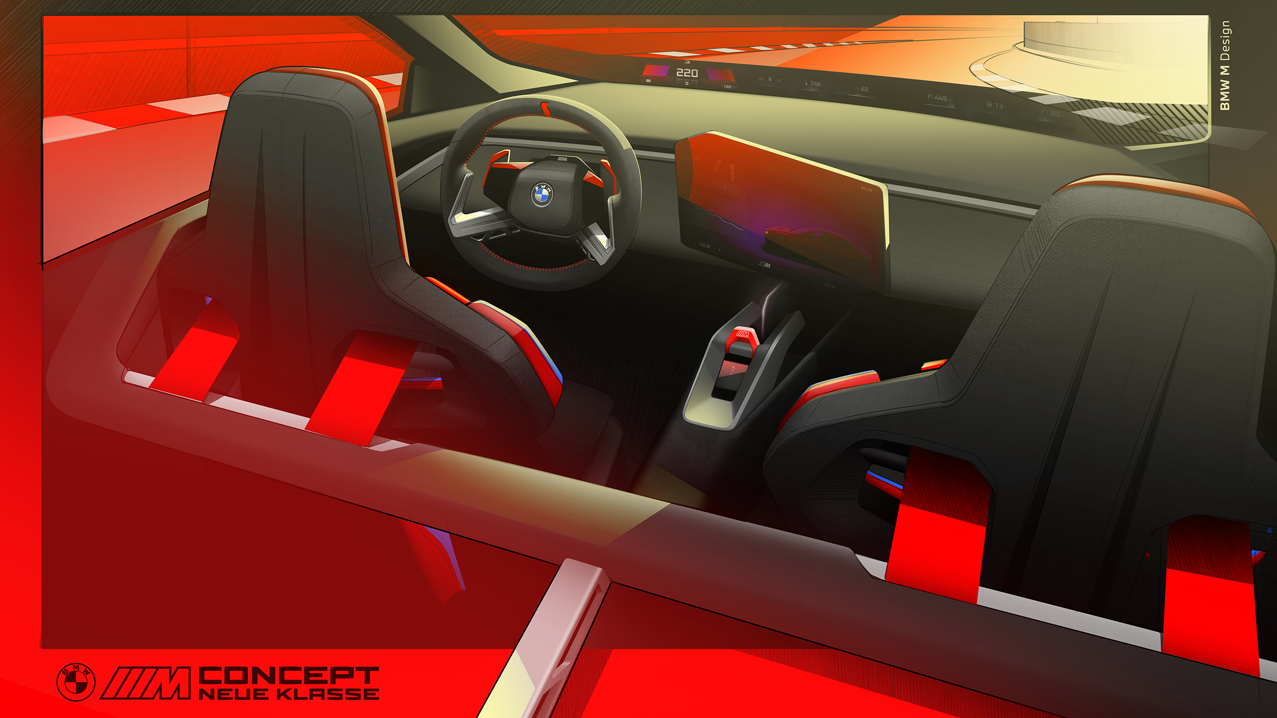 BMW M Concept Neue Klasse, 2026 – Design Sketch – Interior