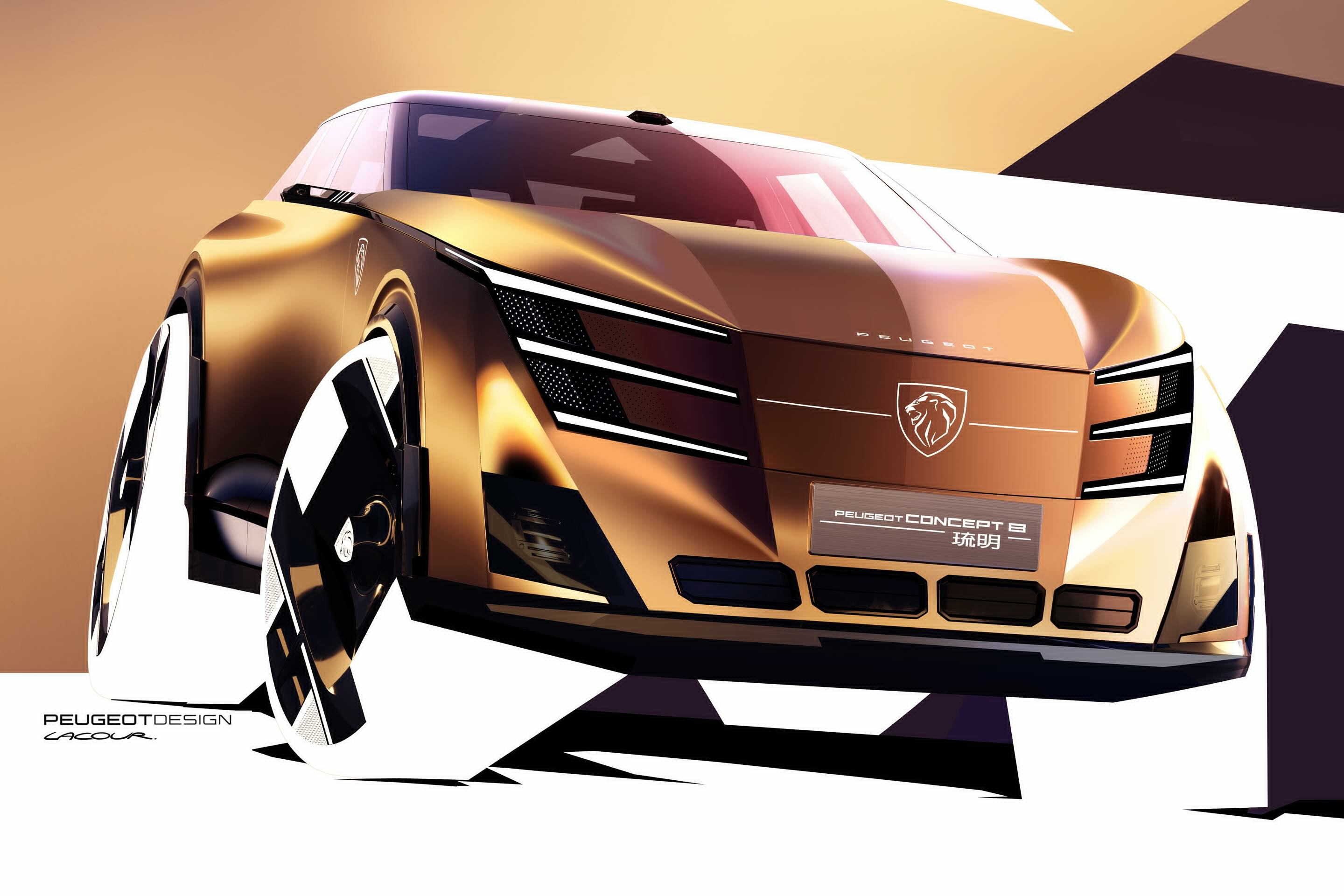 Peugeot Concept 8, 2026 – Design Sketch by Clément Lacour