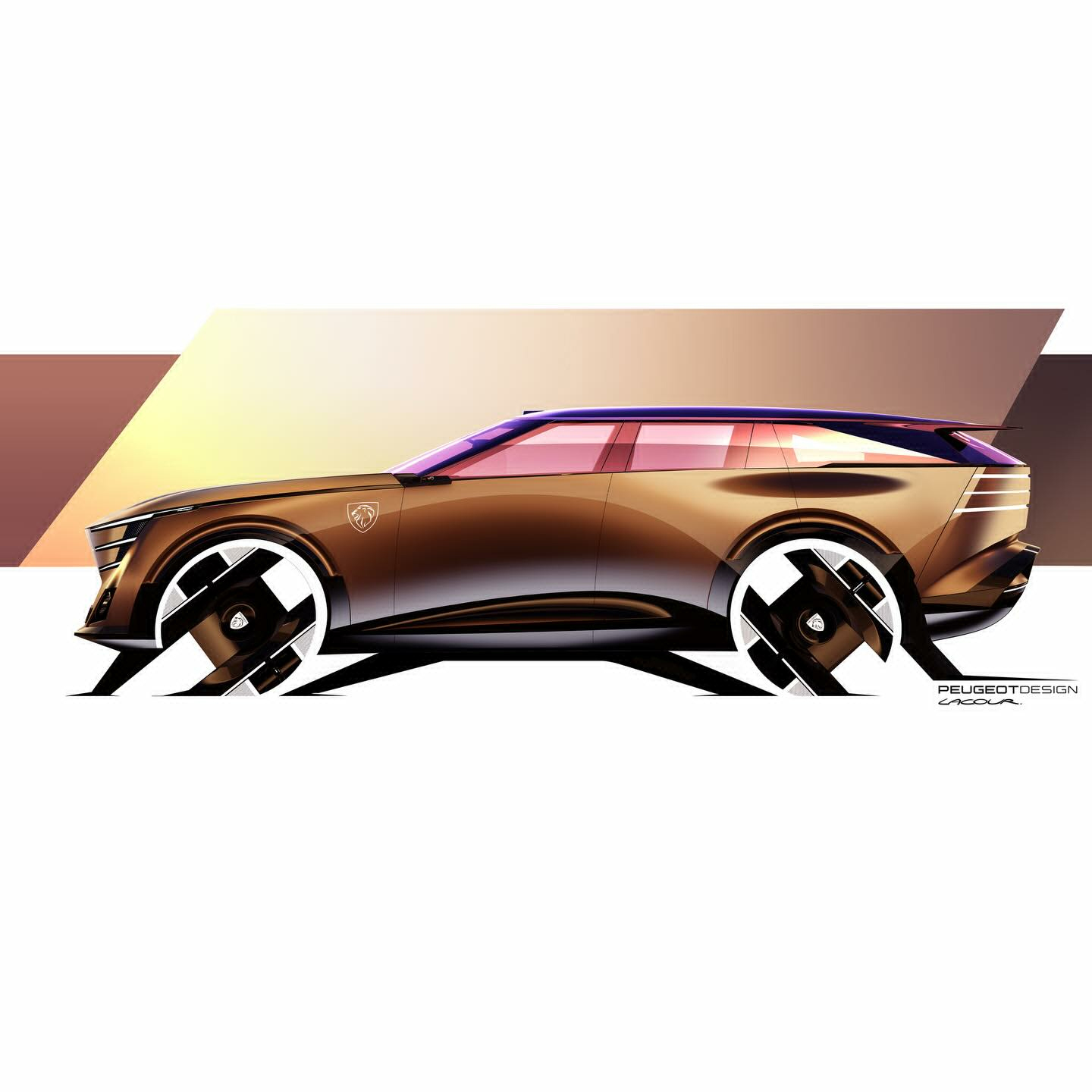 Peugeot Concept 8, 2026 – Design Sketch by Clément Lacour