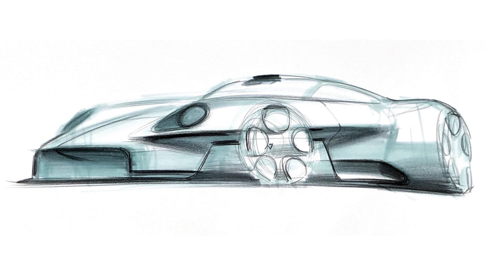 Porsche Mission S, Vision Model, 2026 – Design Sketch