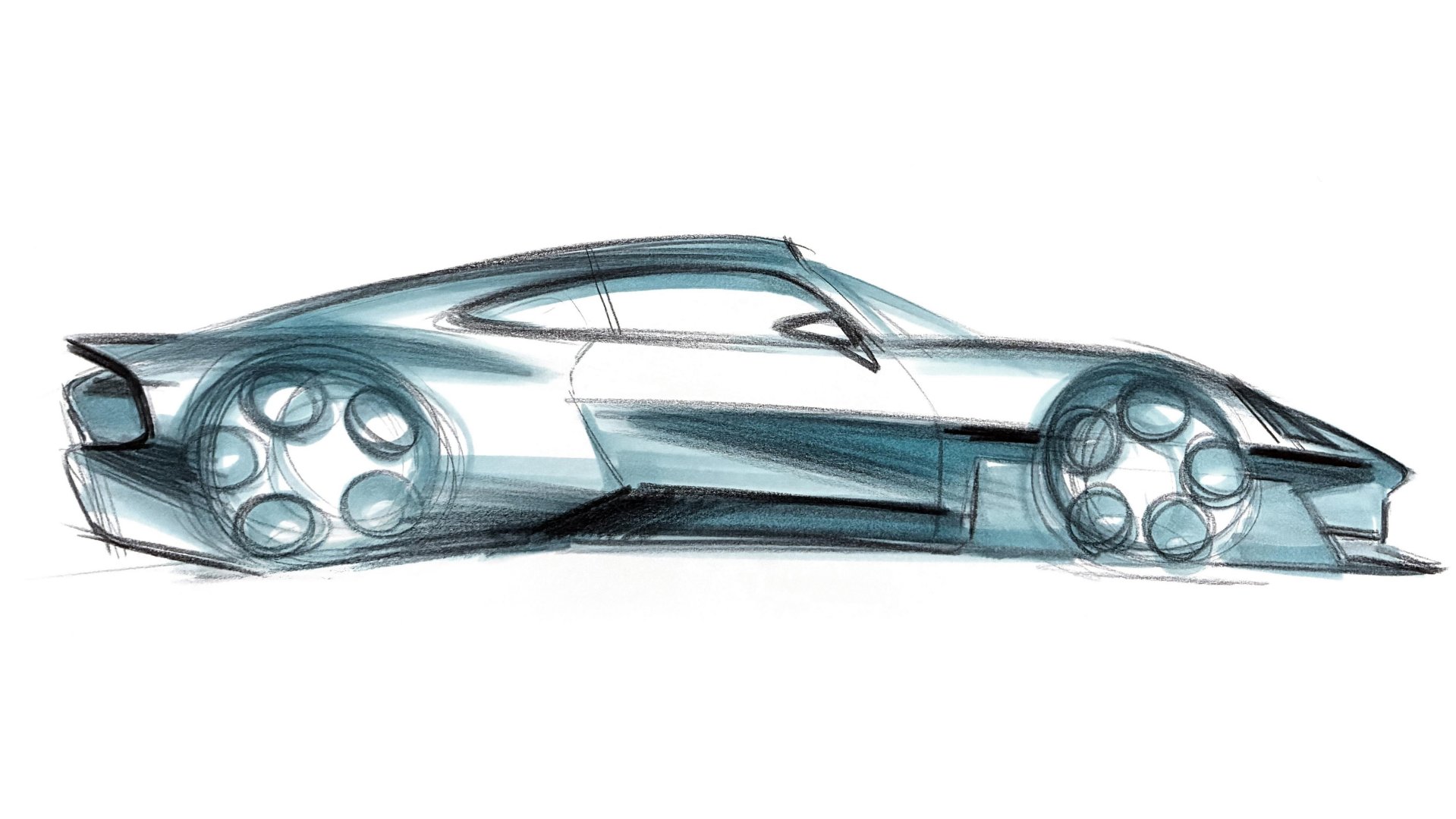 Porsche Mission S, Vision Model, 2026 – Design Sketch