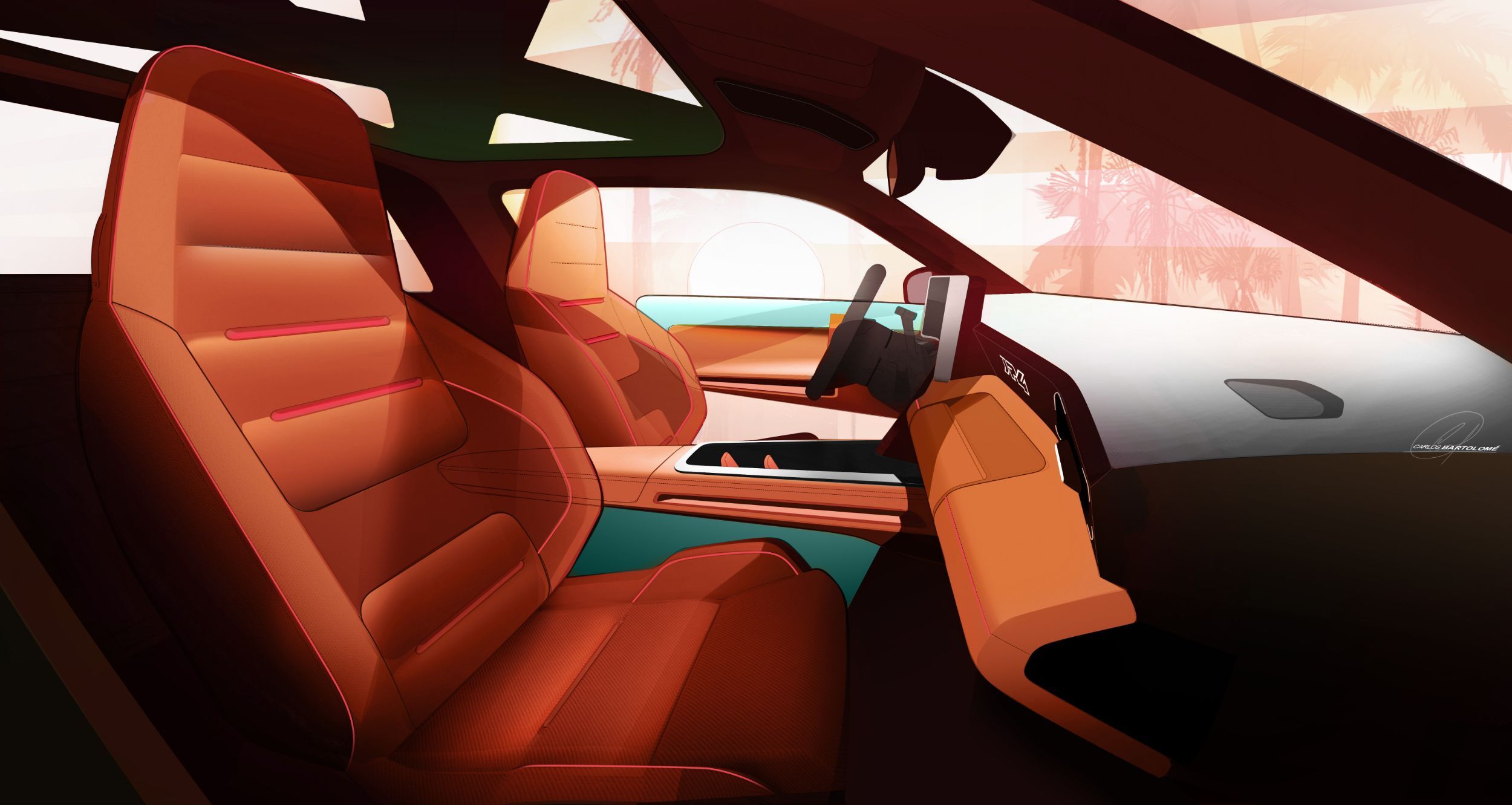 Renault R4 JP4x4 Concept, 2026 – Design Sketch – Interior