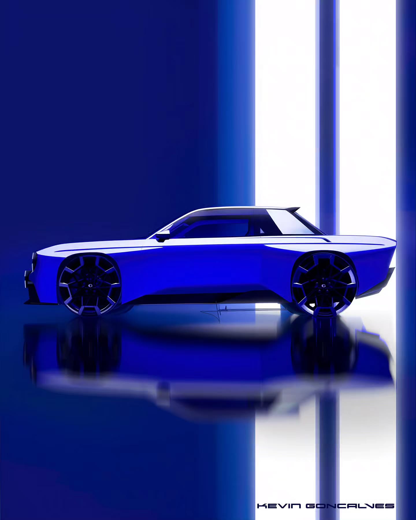 Renault 8 Gordini Concept, 2026 – Design Sketch by Kevin Goncalves