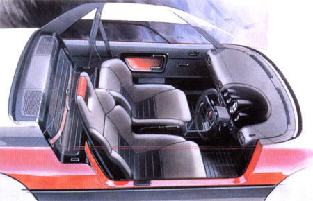 AZ550 Sports - Interior Design Sketch