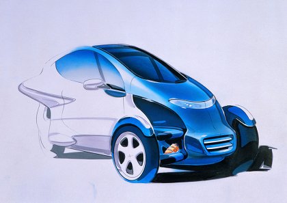 Mercedes-Benz F-300 (Life Jet), 1997 - Design Sketch