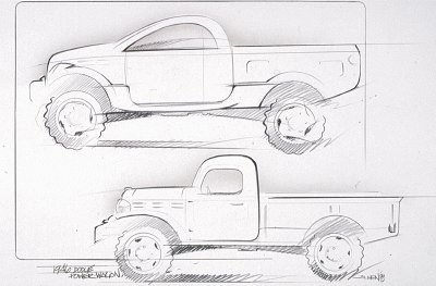 Dodge Power Wagon, 1999 - Design Sketch