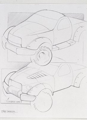 Dodge Power Wagon, 1999 - Design Sketch