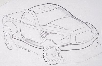 Dodge Power Wagon, 1999 - Design Sketch
