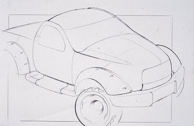 Dodge Power Wagon, 1999 - Design Sketch