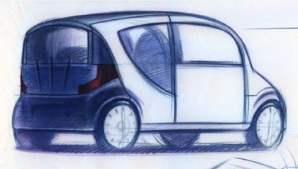 Fiat Ecobasic Concept, 2000 - Design Sketch