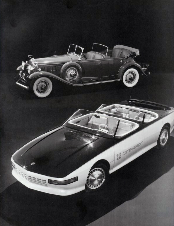 1985 Cadillac Cimarron Concept & 1931 Cadillac Fleetwood Dual Cowl Touring