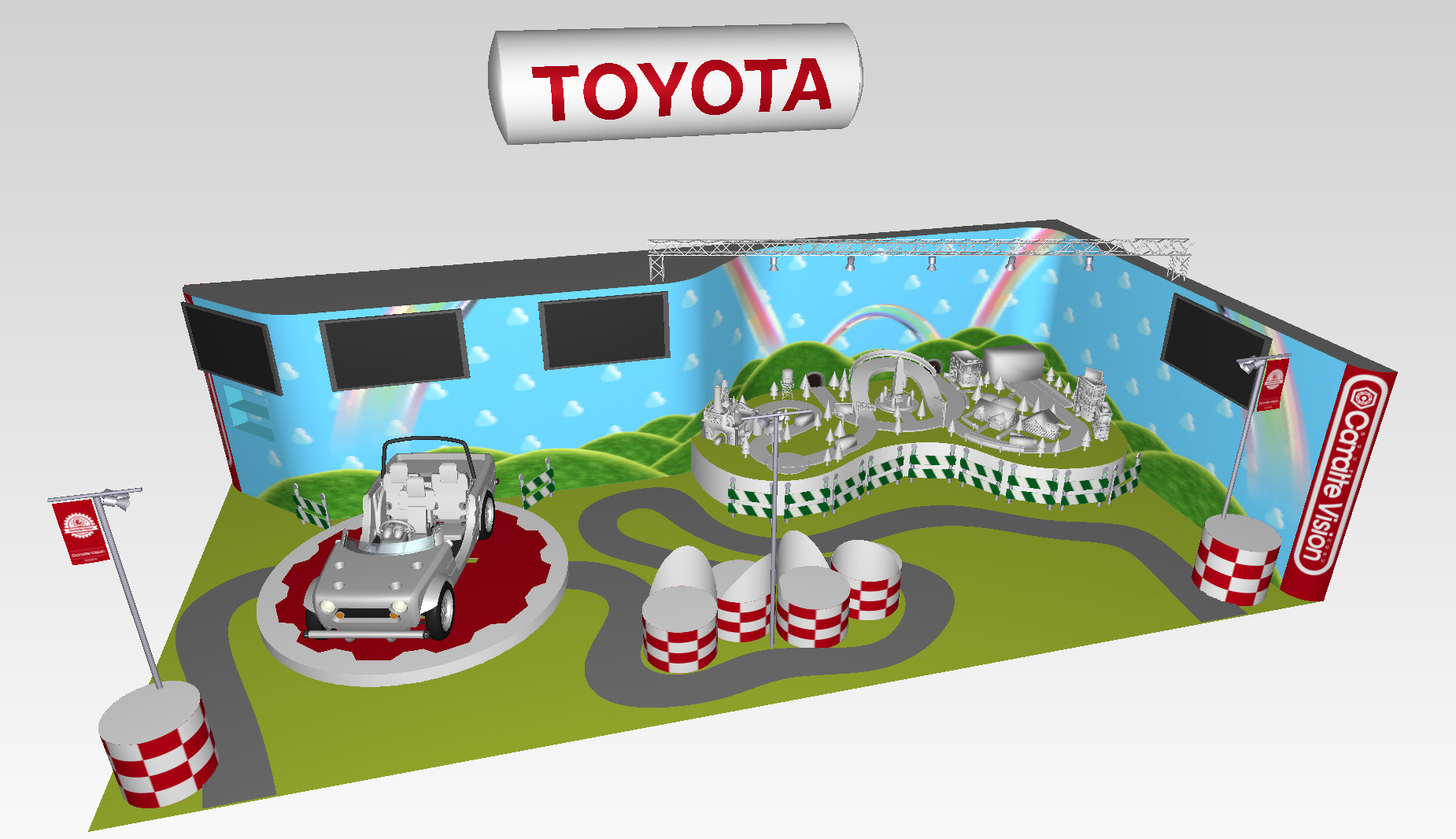 Toyota booth at the International Tokyo Toy Show'2015