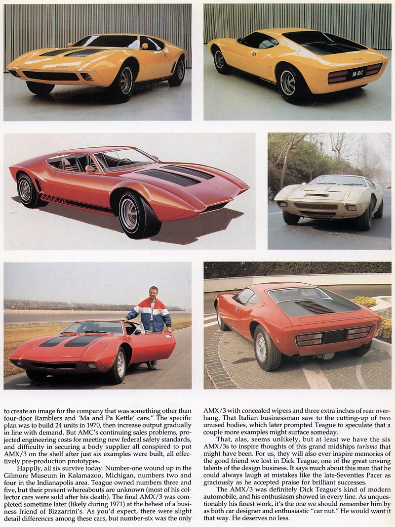 American Motors AMX/3, 1970