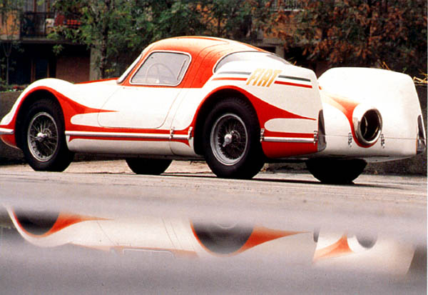 Fiat Turbina, 1954 - Circular hole to emit (very) hot air from turbine.
