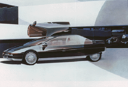 Nissan NX-21 Concept, 1983 - Rendering