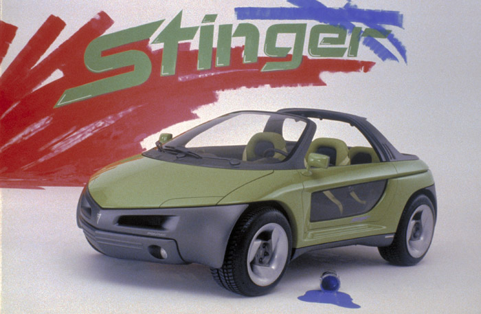 The 1989 Pontiac Stinger concept car was more of a collection of accessories than a simple vehicle.
