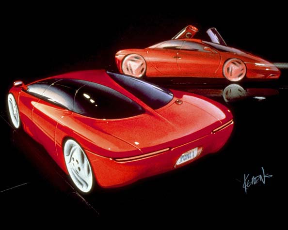 Pontiac Protosport 4, 1991 - Design Sketch