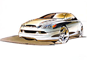 Kia KMS-4, 1999 - Design sketch