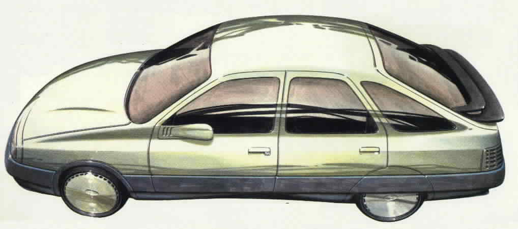 Ford Probe III, 1981 - Design Sketch