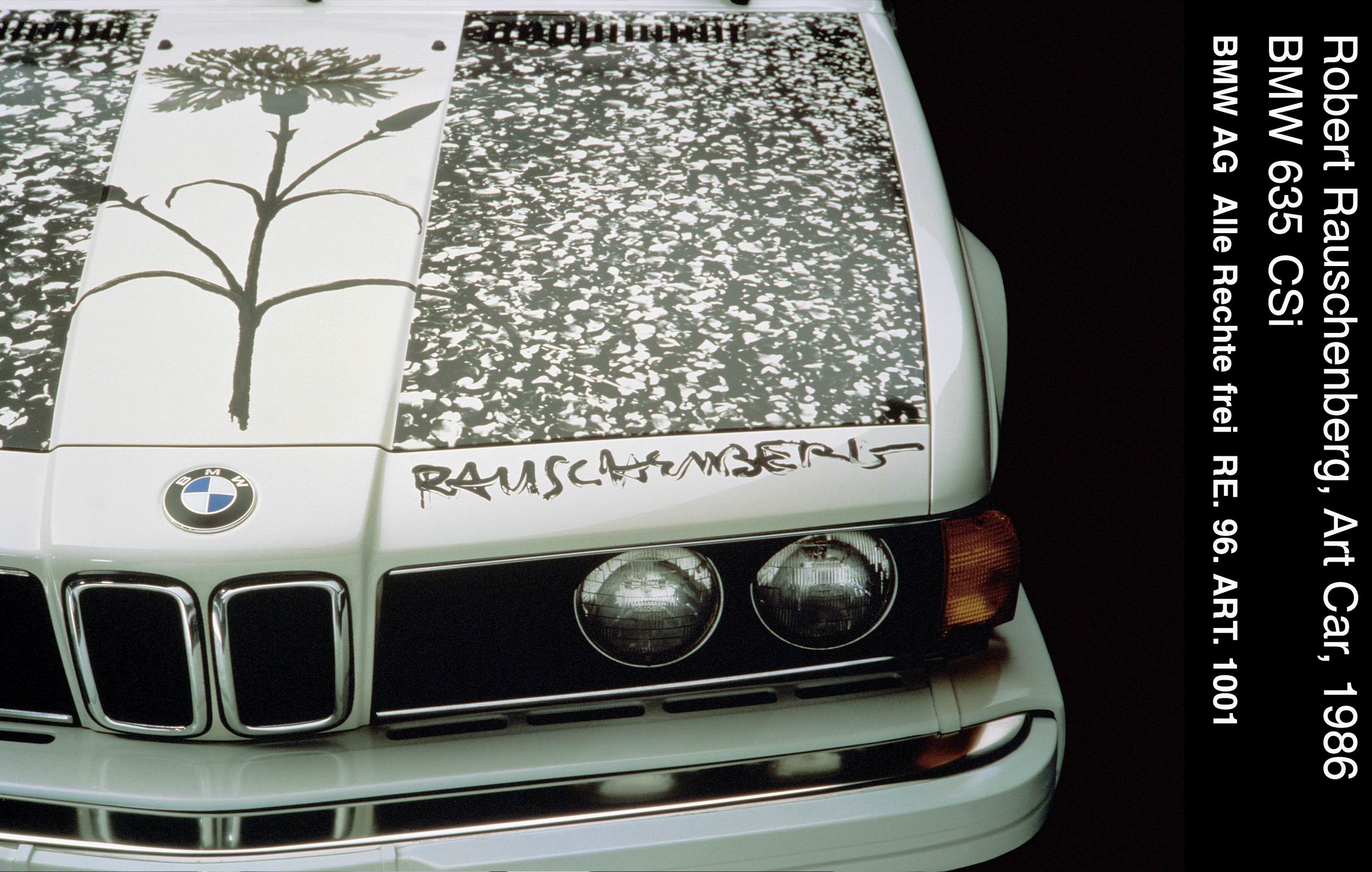 BMW 635 CSi Art Car (1986): Robert Rauschenberg