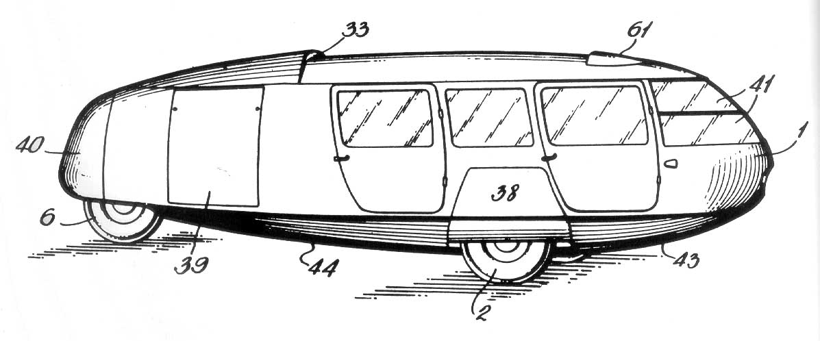 Dymaxion Car Patent Figure