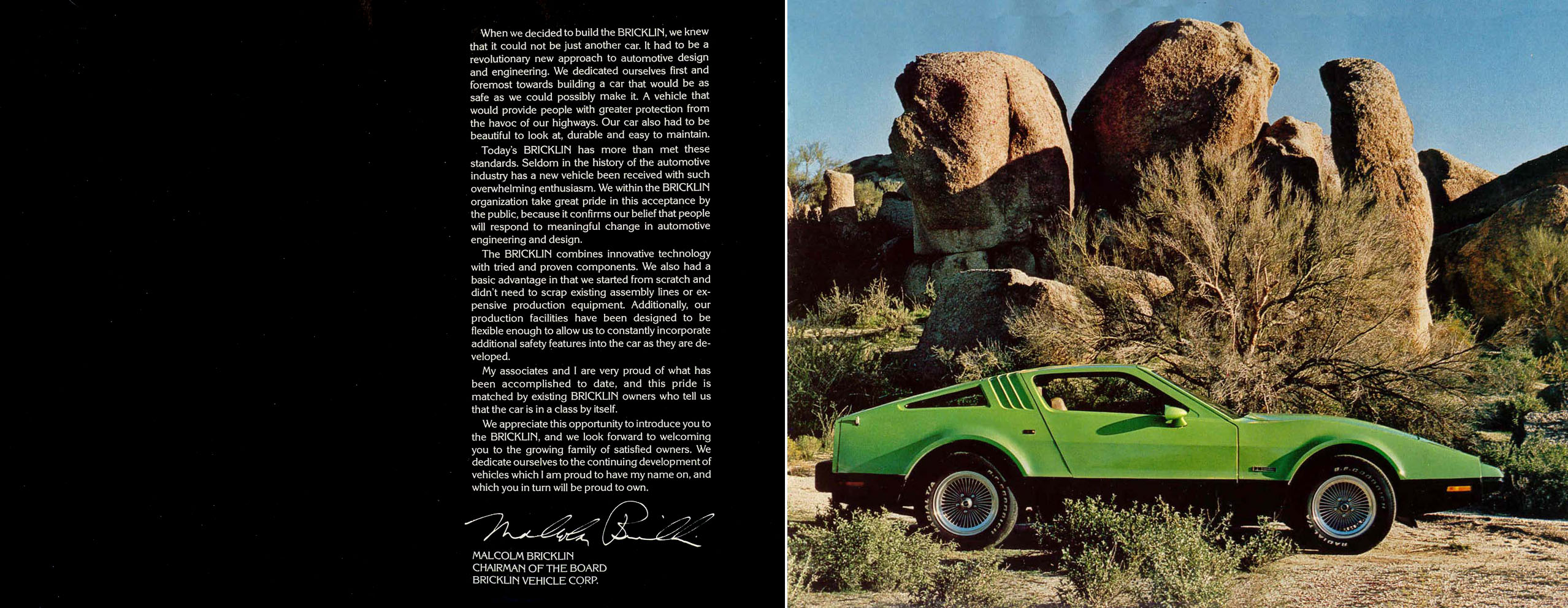 Bricklin SV1 Brochure (1975)