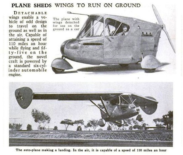 Waterman W-5 Arrowbile - Popular Science, May 1937