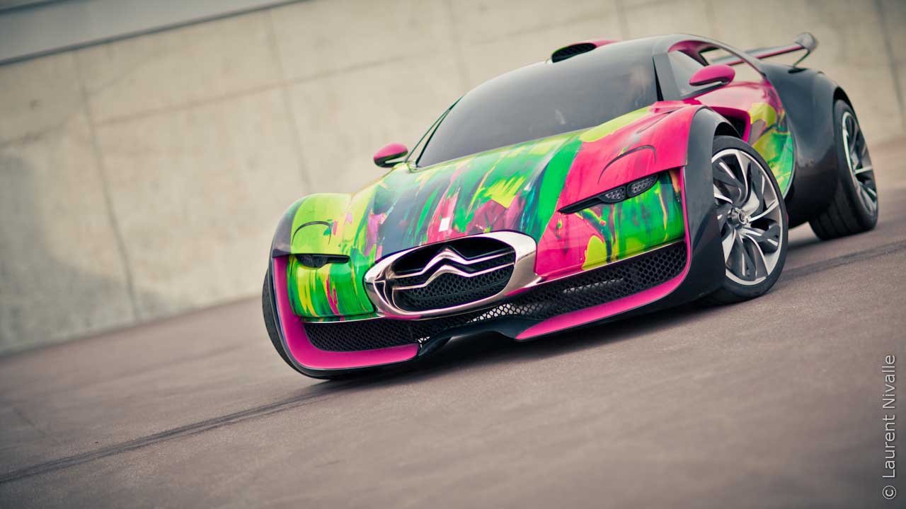 Citroen Survolt Art Car by Francoise Nielly (2010): Survolt стал разноцветным