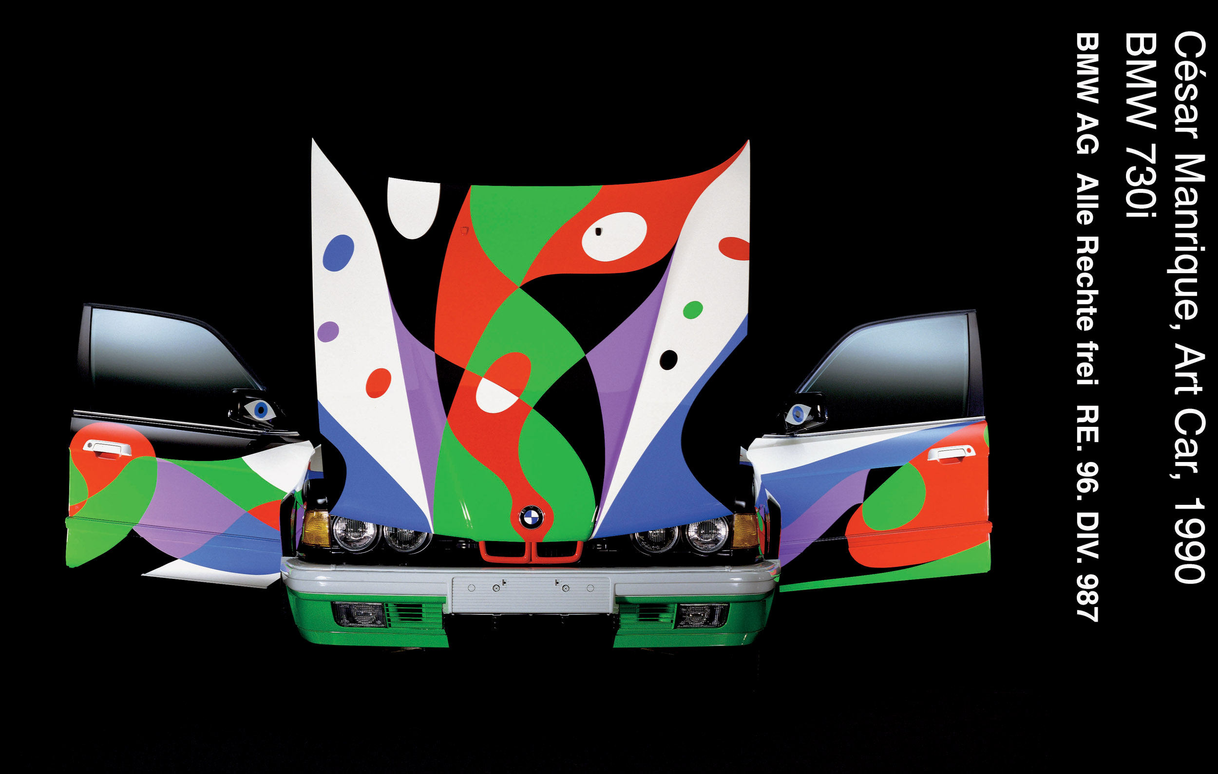 BMW 730i Art Car # 10 (1990): Cesar Manrique