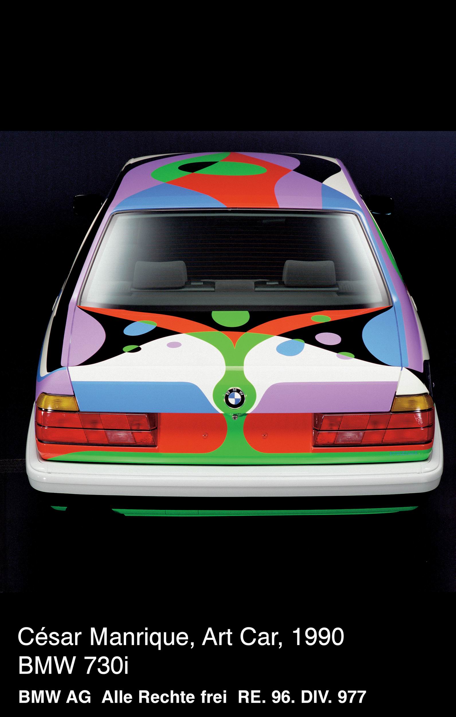 BMW 730i Art Car # 10 (1990): Cesar Manrique