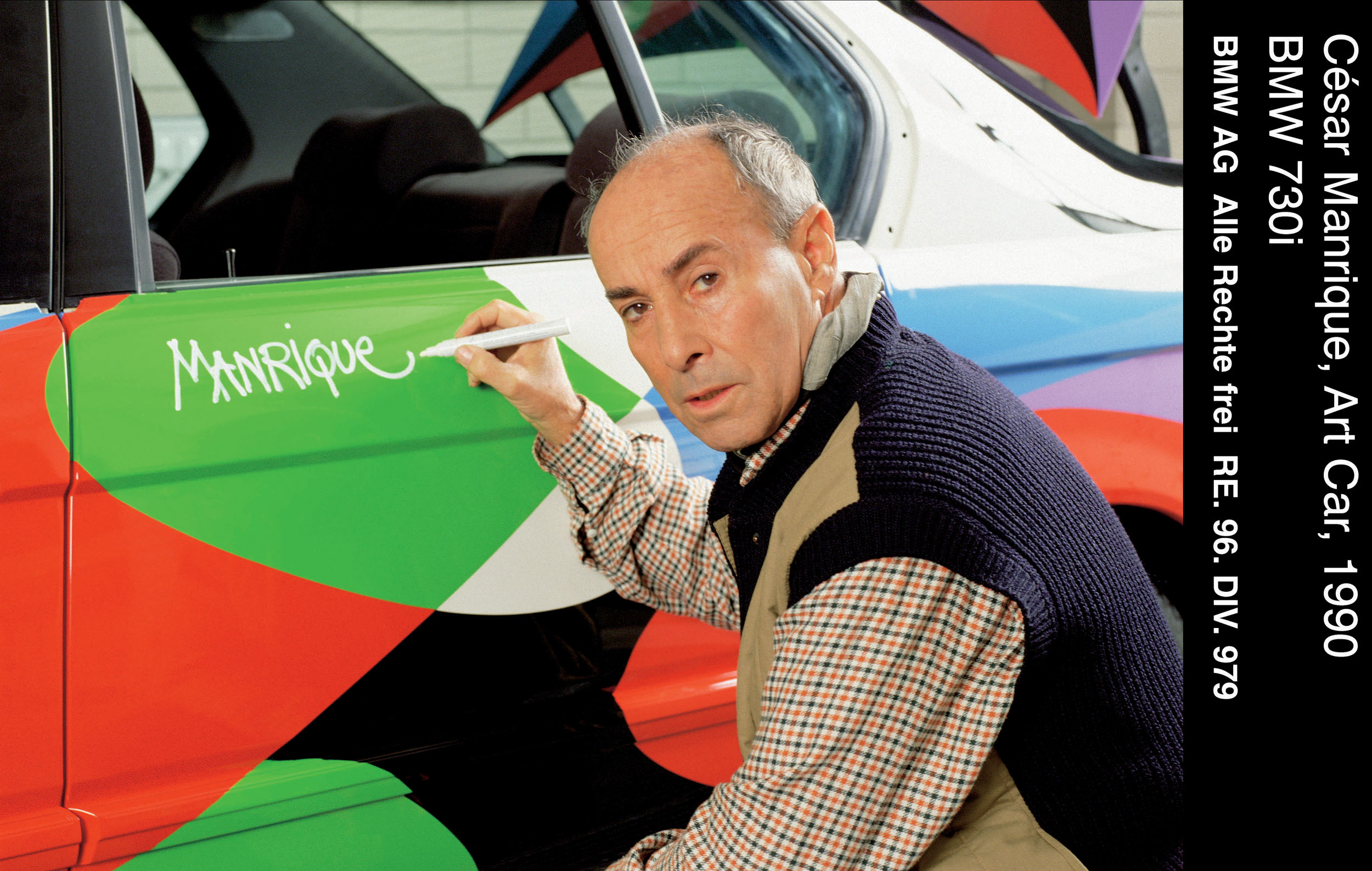 BMW 730i Art Car # 10 (1990): Cesar Manrique