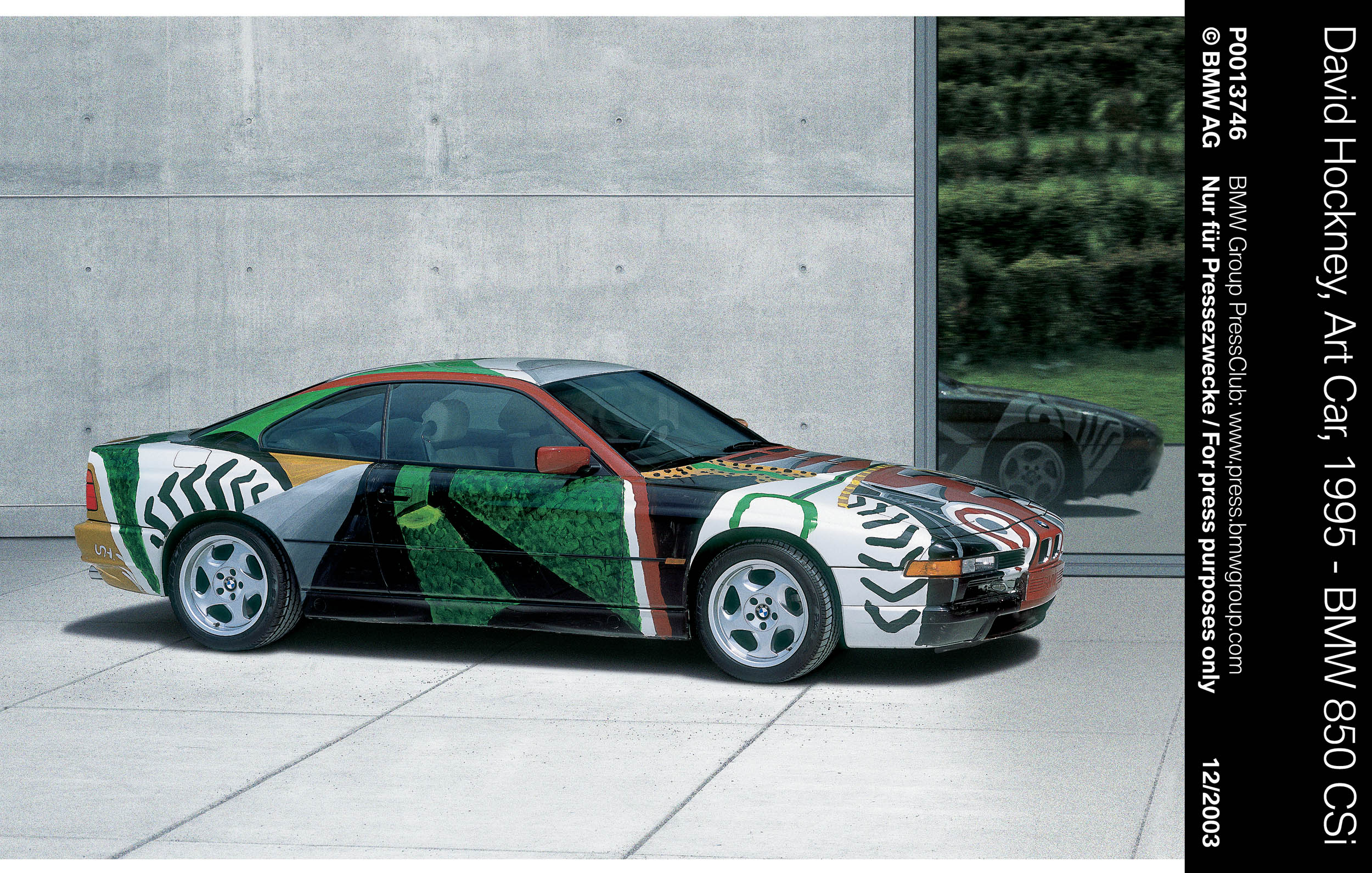 BMW 850 CSi Art Car # 14 (1995): David Hockney