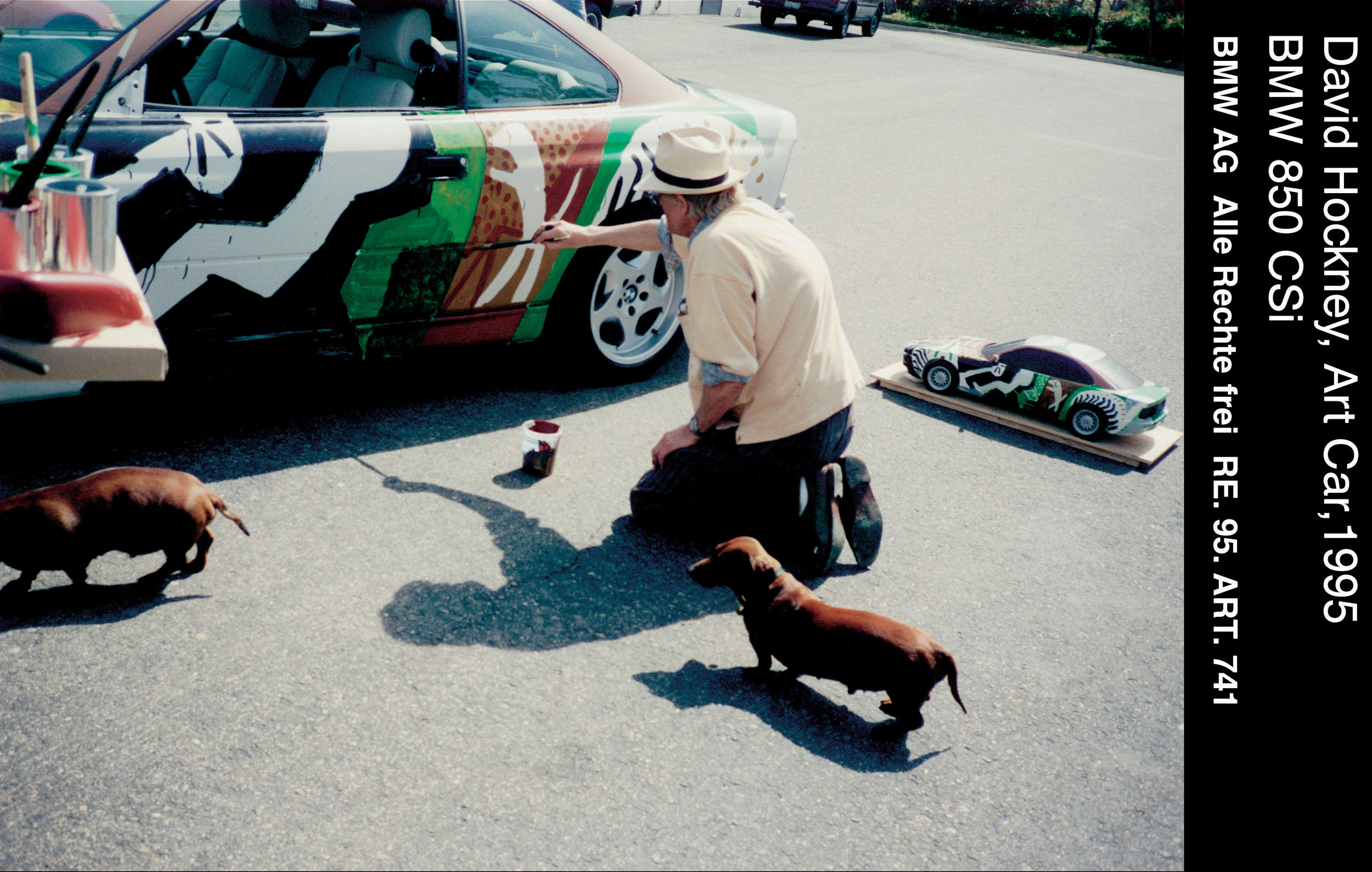 BMW 850 CSi Art Car # 14 (1995): David Hockney