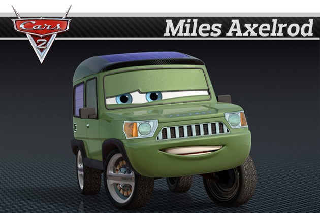 Cars 2 Characters: Miles Axelrod