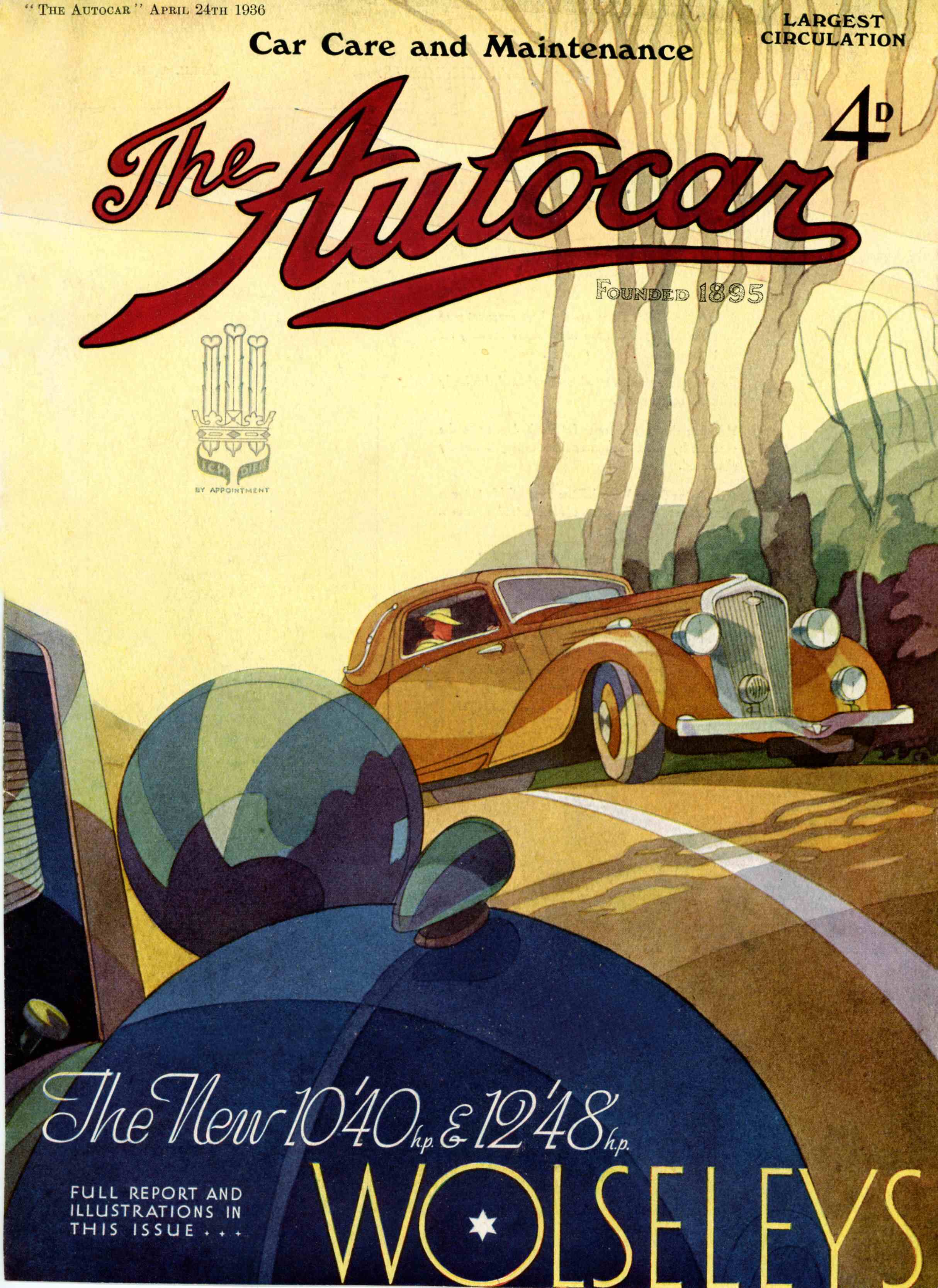 Wolseley 10'40HP & 12'48HP - The Autocar Cover (1936): Graphic by Bernd Reuters