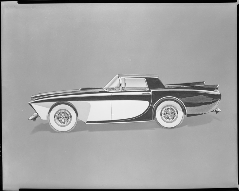 Gaylord Gladiator (1955) - Design Sketch by Brooks Stevens