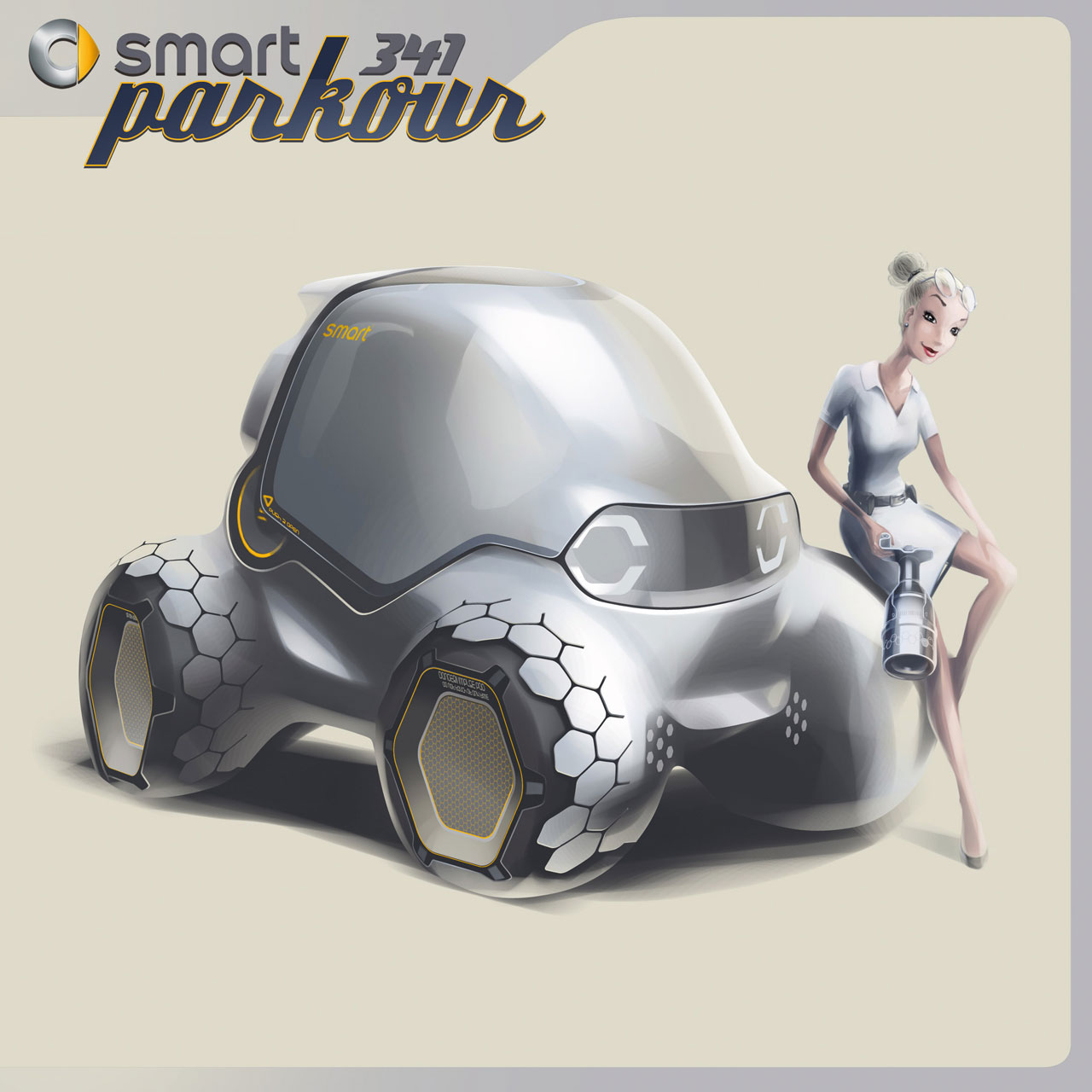 LA Design Challenge (2011): Smart 341 Parkour Concept 