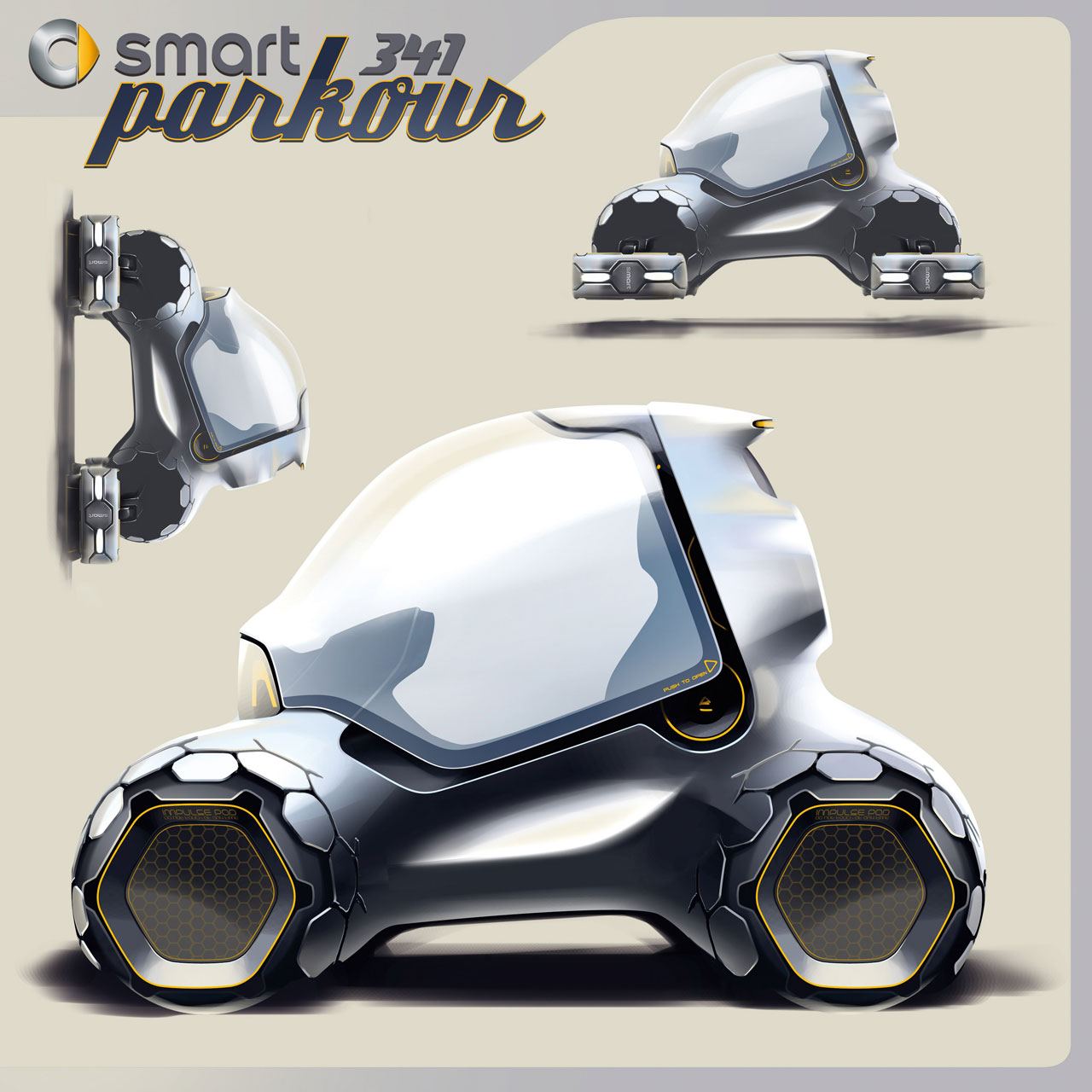 LA Design Challenge (2011): Smart 341 Parkour Concept 