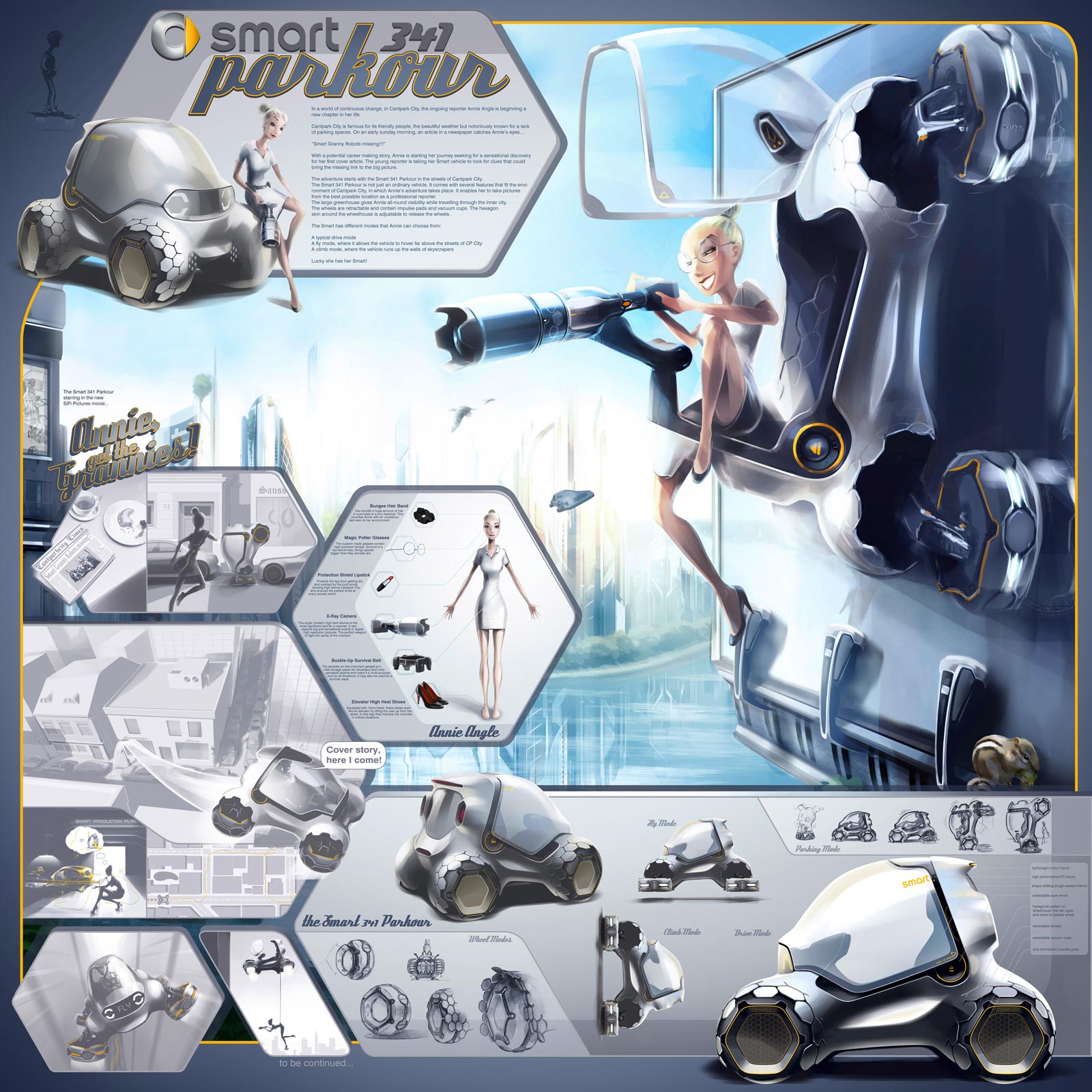 LA Design Challenge (2011): Smart 341 Parkour Concept 