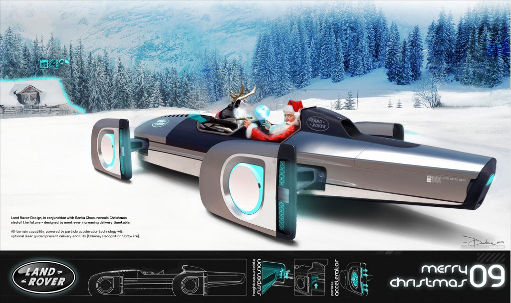Land Rover-designed Santa's sleigh (2009)