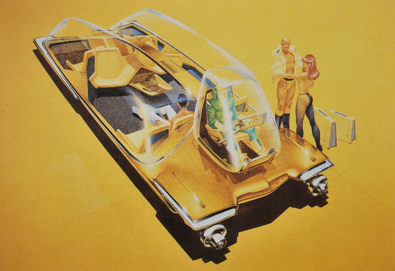 Сид Мид (Syd Mead): Airport Bus, 1950s