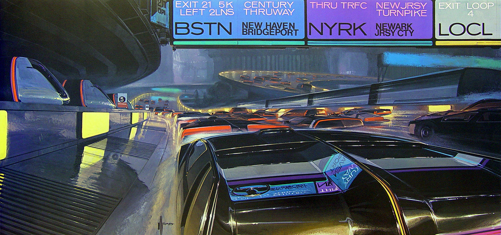 Syd Mead: U.S. Steel Interface - a portfolio of probabilities, 1969 - 2112 New Jersey Turnpike