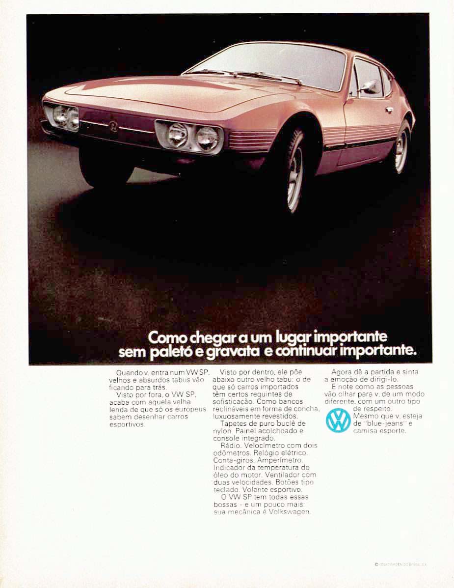 Volkswagen SP2, 1973 - Advertising