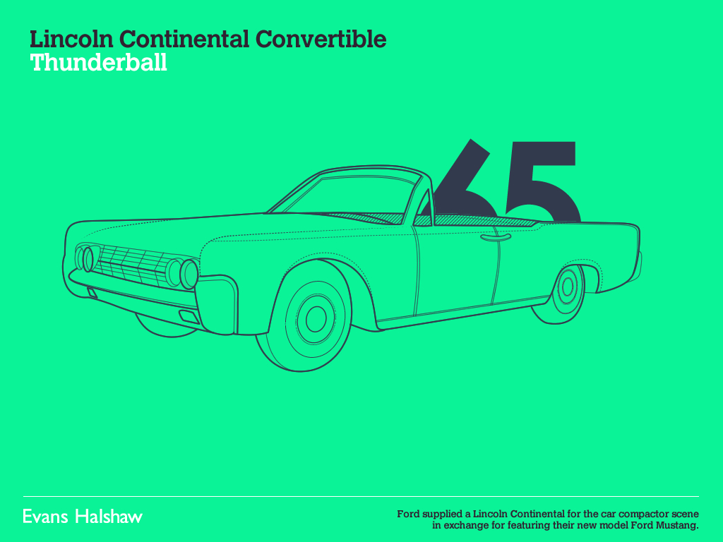 Lincoln Continental Convertible | Thunderball, 1965
