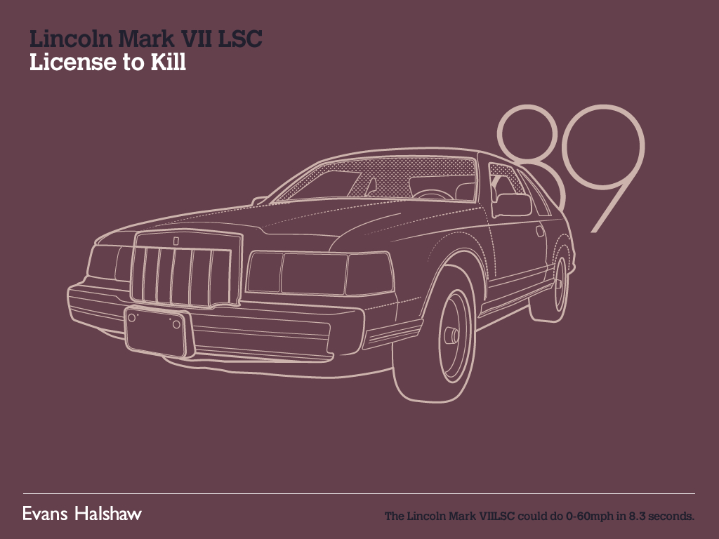 Lincoln Mark VII LSC | License to Kill, 1989